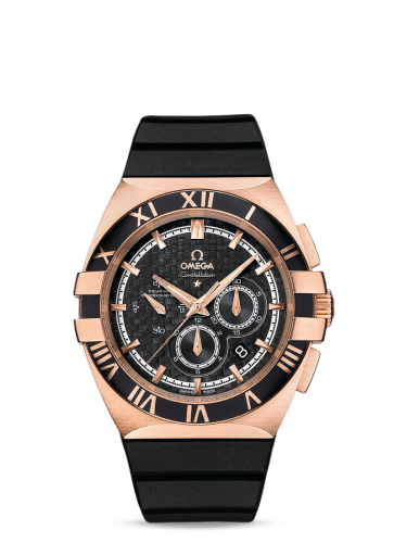 Omega Constellation Co-Axial 41 Chronograph Double Eagle Red Gold / Carbon / Rubber